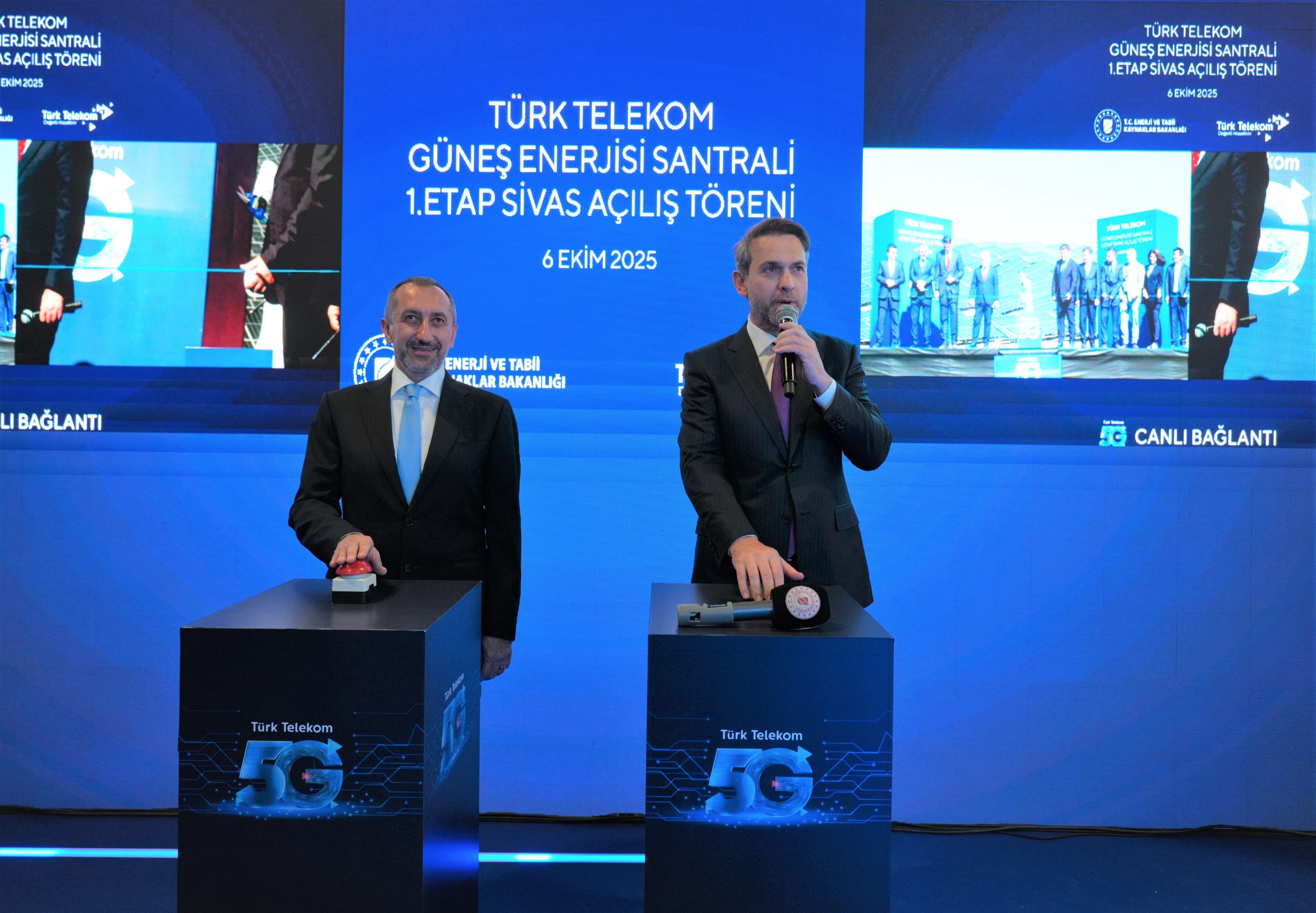 Türk Telekom Sivas’taki dev GES yatırımını  5G ile İstanbul’dan açtı