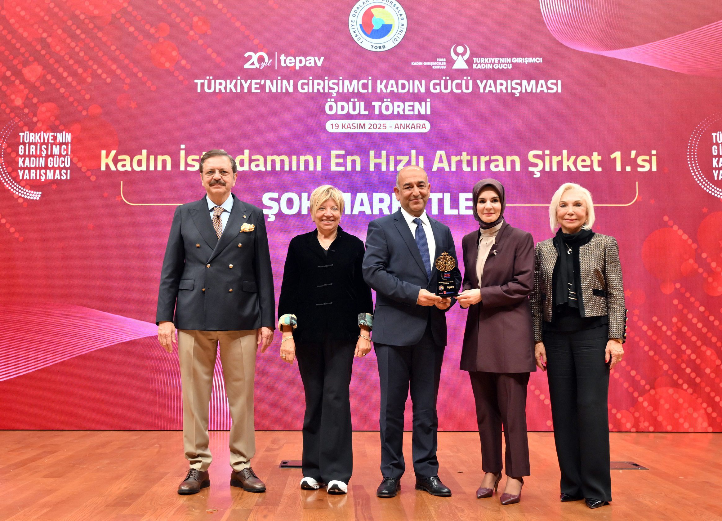 ŞOK Marketler’e “Kadın İstihdamını En Hızlı Artıran Şirket”  Ödülü